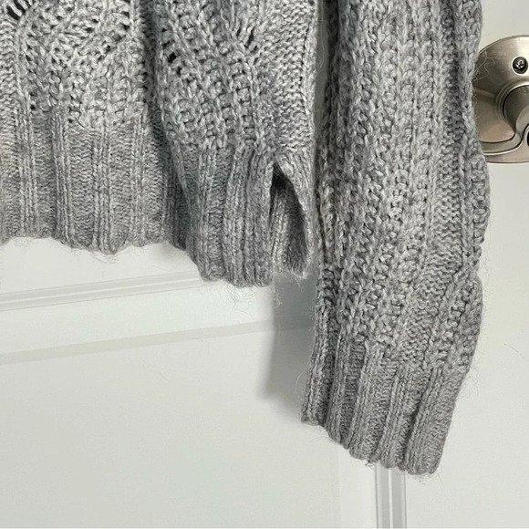 J Crew Pointelle Cable Knit Alpaca Blend Oversized Sweater - 29369 - Picture 10 of 12